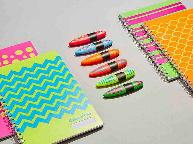 Designidentity_flat_lay_styled_stationary_notepads_highlighter